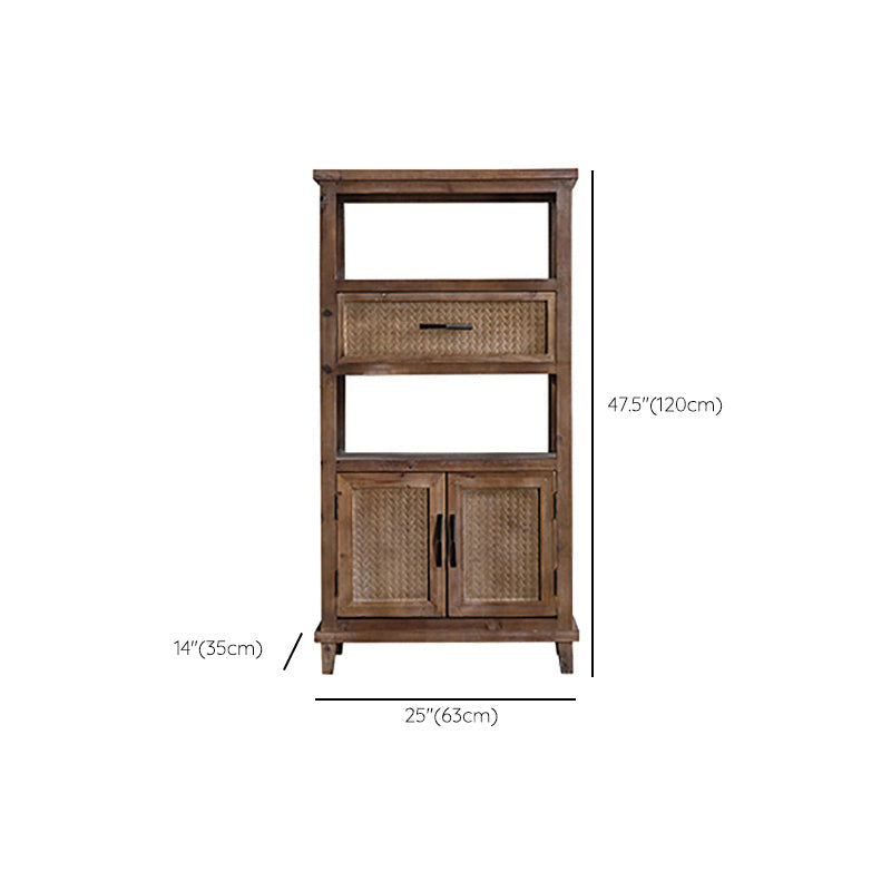 Industrial Wood Drawers Included Cabinet Distressed Brown Accent Cabinet Clearhalo 'Cabinets & Chests' 'cabinets_chests' 'furn' 'furn_cabinets_chests' 'Furniture' 'Living Room Furniture' 6292296