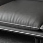 Gray 4/5-seater Sectional Faux Leather Pillow Top Arm Sectional Sofa