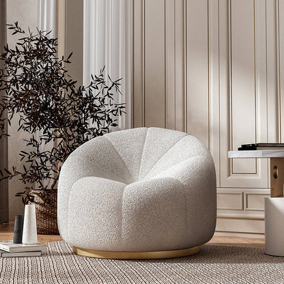 Contemporary Wool Standard Sofa, Sloped Arm Sewn Pillow Back Seating in White