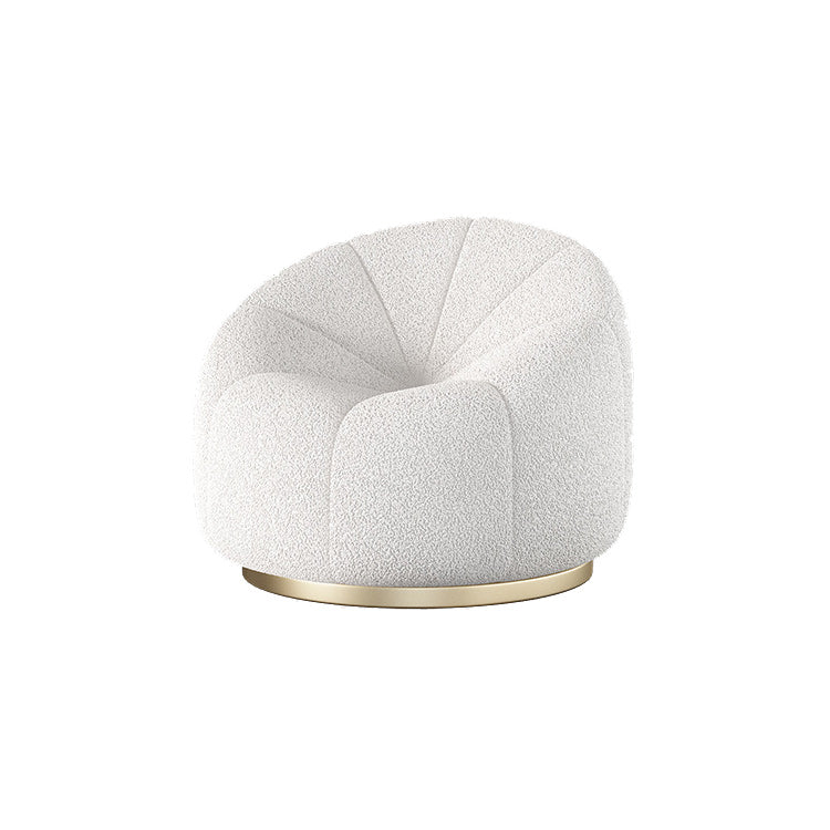 Sofa standard en laine contemporaine, bras coulé à bras en pente siège arrière en blanc