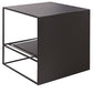 Ensemble de Table basse gigogne carrée, cadre en métal, Table de Cocktail basse avec étagère