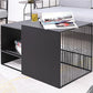 Ensemble de Table basse gigogne carrée, cadre en métal, Table de Cocktail basse avec étagère