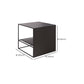 Ensemble de Table basse gigogne carrée, cadre en métal, Table de Cocktail basse avec étagère