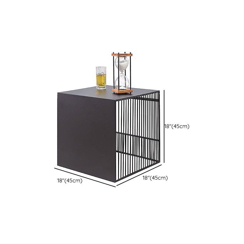 Ensemble de Table basse gigogne carrée, cadre en métal, Table de Cocktail basse avec étagère
