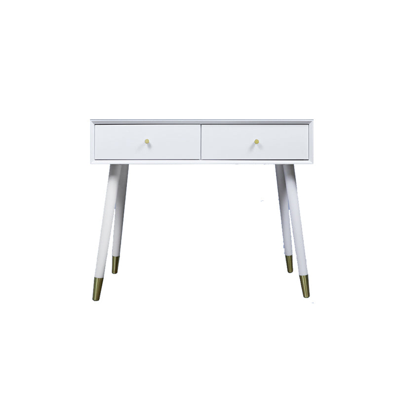 Scrivania di vanità in legno massiccio in bianco moderno con tavolo da toeletta