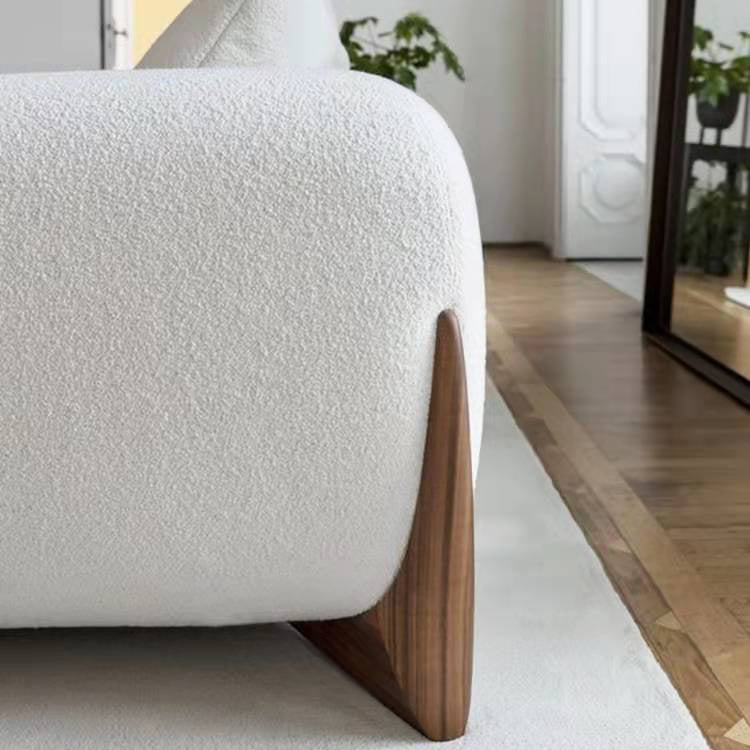 Sala de estar de estilo moderno Setente del brazo de esmoquin apretado asiento trasero en blanco