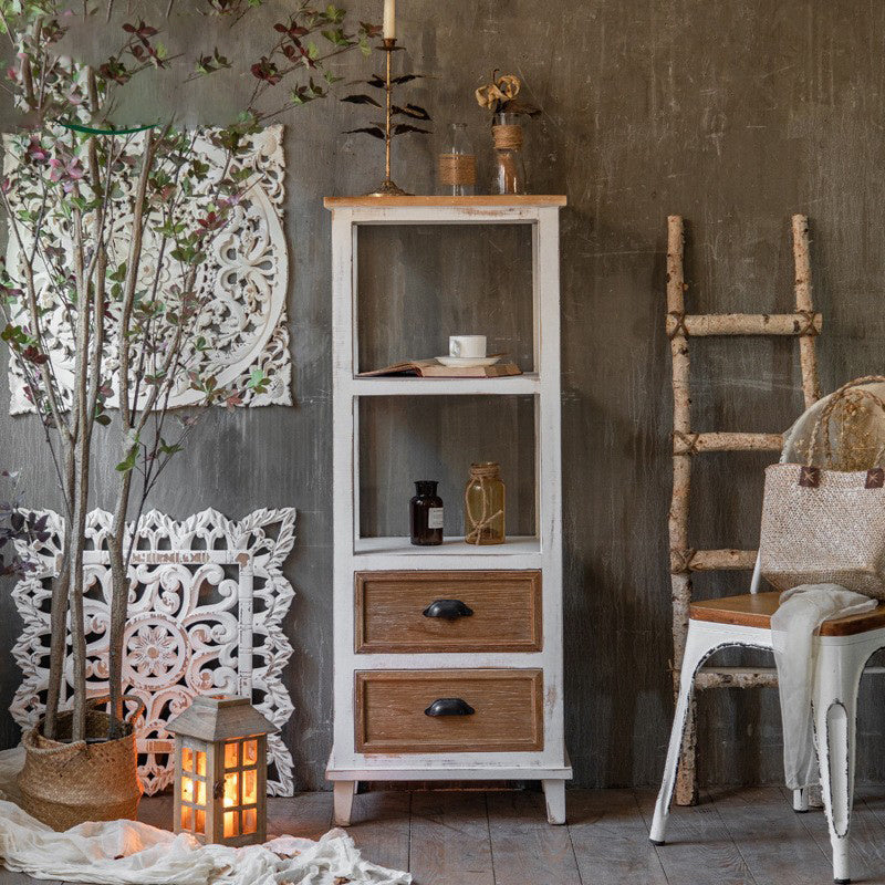 Wood 1 - Door Accent Cabinet Distressed Brown Shelves Included Chest with Drawers Clearhalo 'Cabinets & Chests' 'cabinets_chests' 'furn' 'furn_cabinets_chests' 'Furniture' 'Living Room Furniture' 6292480