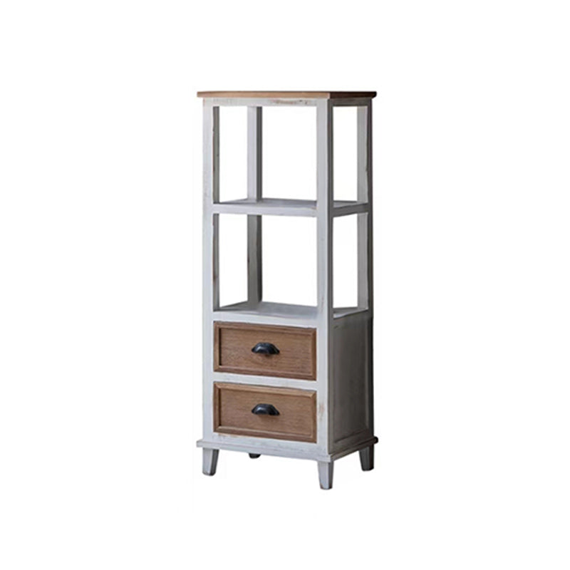 Wood 1 - Door Accent Cabinet Distressed Brown Shelves Included Chest with Drawers 19"L x 14"W x 37"H Clearhalo 'Cabinets & Chests' 'cabinets_chests' 'furn' 'furn_cabinets_chests' 'Furniture' 'Living Room Furniture' 6292492