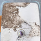Industrial Style Sintered Stone Table Rectangle Table with Metal Legs for Home