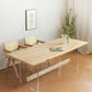 Rectangle Transparent Base Dining Table Modern Pine Wood Table for Living Room Clearhalo 'Dining Tables & Seating' 'Dining Tables' 'dining_table' 'furn' 'furn_dining_table' 'Furniture' 'Kitchen & Dining Furniture' 6294744