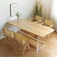 Rectangle Transparent Base Dining Table Modern Pine Wood Table for Living Room Clearhalo 'Dining Tables & Seating' 'Dining Tables' 'dining_table' 'furn' 'furn_dining_table' 'Furniture' 'Kitchen & Dining Furniture' 6294747