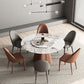 Upholstered Dining Chair Contemporary Faux Leather Kitchen Dining Chair