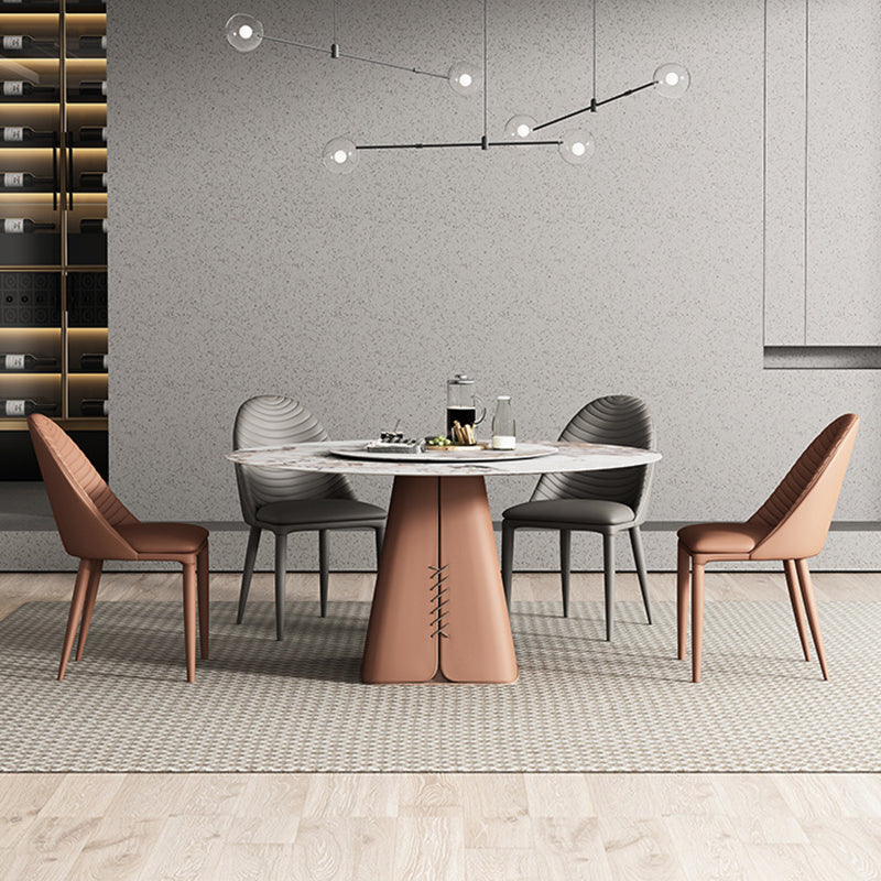 Upholstered Dining Chair Contemporary Faux Leather Kitchen Dining Chair