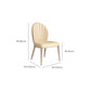 Upholstered Dining Chairs Beige Faux Leather Kitchen Dining Chairs