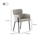 Kitchen Dining Arm Chair Contemporary Dining Chair with Black Metal Legs