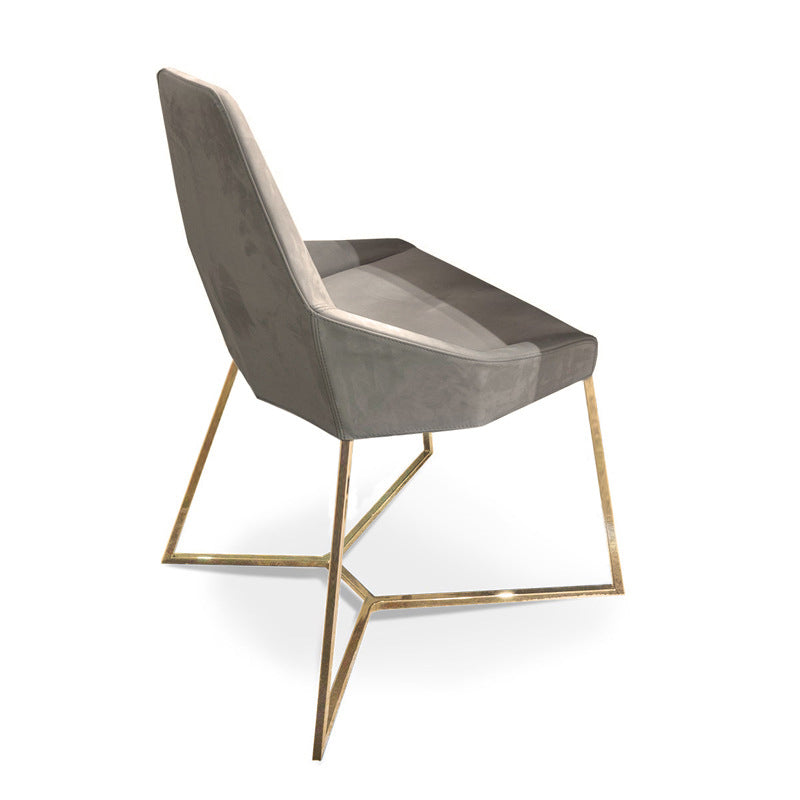 Sedie da pranzo cucine glam sedie laterali in vetro con gambe dorate