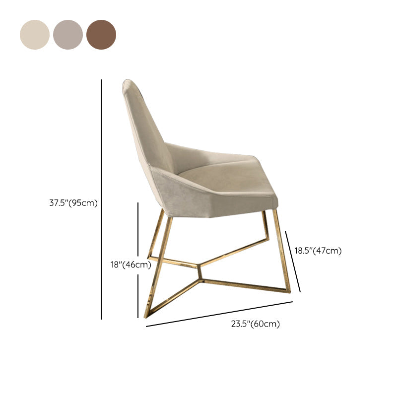 Sedie da pranzo cucine glam sedie laterali in vetro con gambe dorate