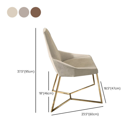 Glam Kitchen Dining Chairs Faux Leather Side Chairs with Gold Legs