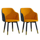 Industrial Arm Chair Solid Back Dining Room Chair for Kitchen Orange 2 Piece Set Clearhalo 'Dining Chairs' 'Dining Tables & Seating' 'dining_chair' 'furn' 'furn_dining_chair' 'Furniture' 'Kitchen & Dining Furniture' 6294848