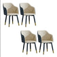 Industrial Arm Chair Solid Back Dining Room Chair for Kitchen Off-White 4 Piece Set Clearhalo 'Dining Chairs' 'Dining Tables & Seating' 'dining_chair' 'furn' 'furn_dining_chair' 'Furniture' 'Kitchen & Dining Furniture' 6294857