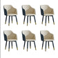 Industrial Arm Chair Solid Back Dining Room Chair for Kitchen Off-White 6 Piece Set Clearhalo 'Dining Chairs' 'Dining Tables & Seating' 'dining_chair' 'furn' 'furn_dining_chair' 'Furniture' 'Kitchen & Dining Furniture' 6294859