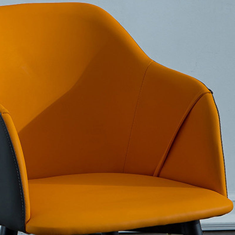 Industrial Arm Chair Solid Back Dining Room Chair for Kitchen Clearhalo 'Dining Chairs' 'Dining Tables & Seating' 'dining_chair' 'furn' 'furn_dining_chair' 'Furniture' 'Kitchen & Dining Furniture' 6294860