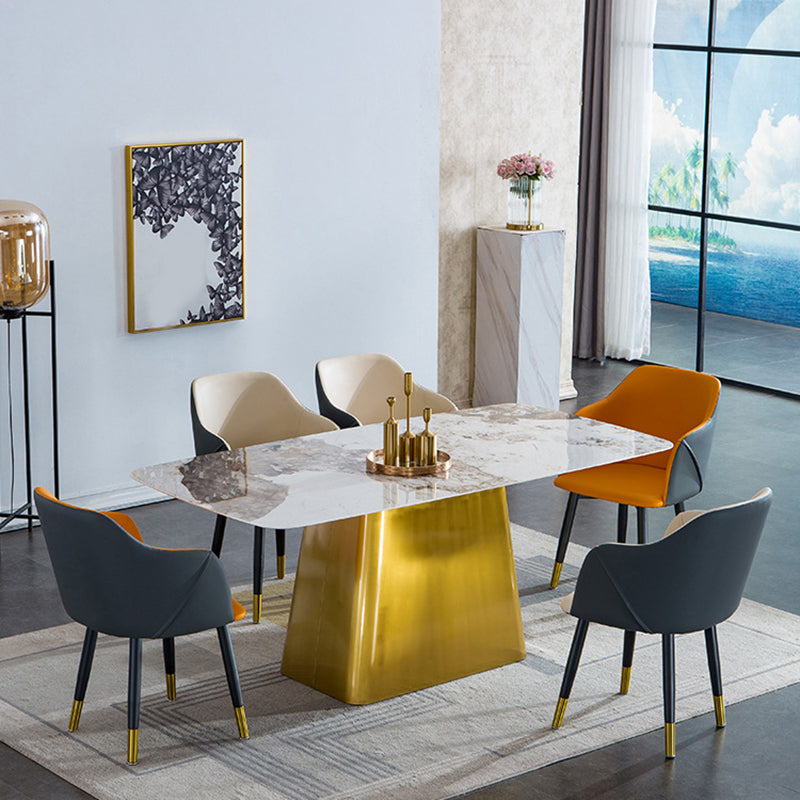 Industrial Arm Chair Solid Back Dining Room Chair for Kitchen Clearhalo 'Dining Chairs' 'Dining Tables & Seating' 'dining_chair' 'furn' 'furn_dining_chair' 'Furniture' 'Kitchen & Dining Furniture' 6294863