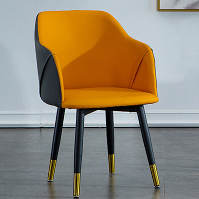 Industrial Arm Chair Solid Back Dining Room Chair for Kitchen Clearhalo 'Dining Chairs' 'Dining Tables & Seating' 'dining_chair' 'furn' 'furn_dining_chair' 'Furniture' 'Kitchen & Dining Furniture' 6294865