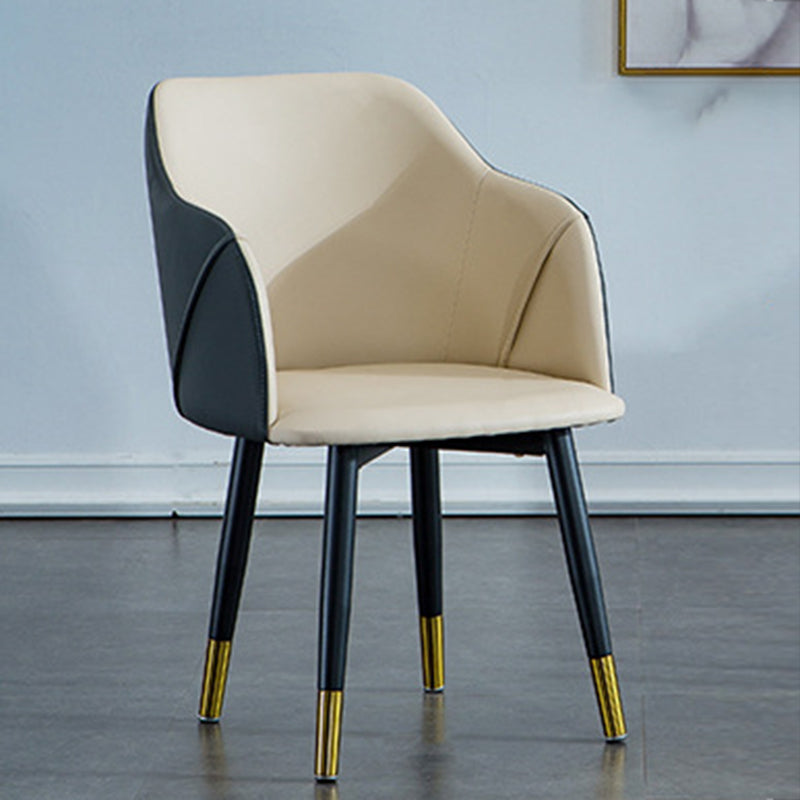 Industrial Arm Chair Solid Back Dining Room Chair for Kitchen Clearhalo 'Dining Chairs' 'Dining Tables & Seating' 'dining_chair' 'furn' 'furn_dining_chair' 'Furniture' 'Kitchen & Dining Furniture' 6294866