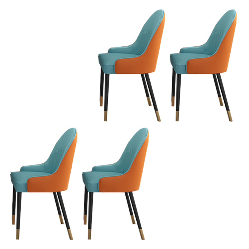 Contemporary Upholstered Armless Dining Chairs Parsons Chairs