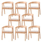 Traditional Wood Kitchen Dining Chairs Upholstered Arm Chairs Wood 8 Piece Set Clearhalo 'Dining Chairs' 'Dining Tables & Seating' 'dining_chair' 'furn' 'furn_dining_chair' 'Furniture' 'Kitchen & Dining Furniture' 6294913
