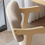 Contemporary Arm Chair Open Back Wood Dining Room Chair for Dining Room Clearhalo 'Dining Chairs' 'Dining Tables & Seating' 'dining_chair' 'furn' 'furn_dining_chair' 'Furniture' 'Kitchen & Dining Furniture' 6295057