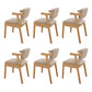 Contemporary Arm Chair Open Back Wood Dining Room Chair for Dining Room Wood 6 Piece Set Clearhalo 'Dining Chairs' 'Dining Tables & Seating' 'dining_chair' 'furn' 'furn_dining_chair' 'Furniture' 'Kitchen & Dining Furniture' 6295061