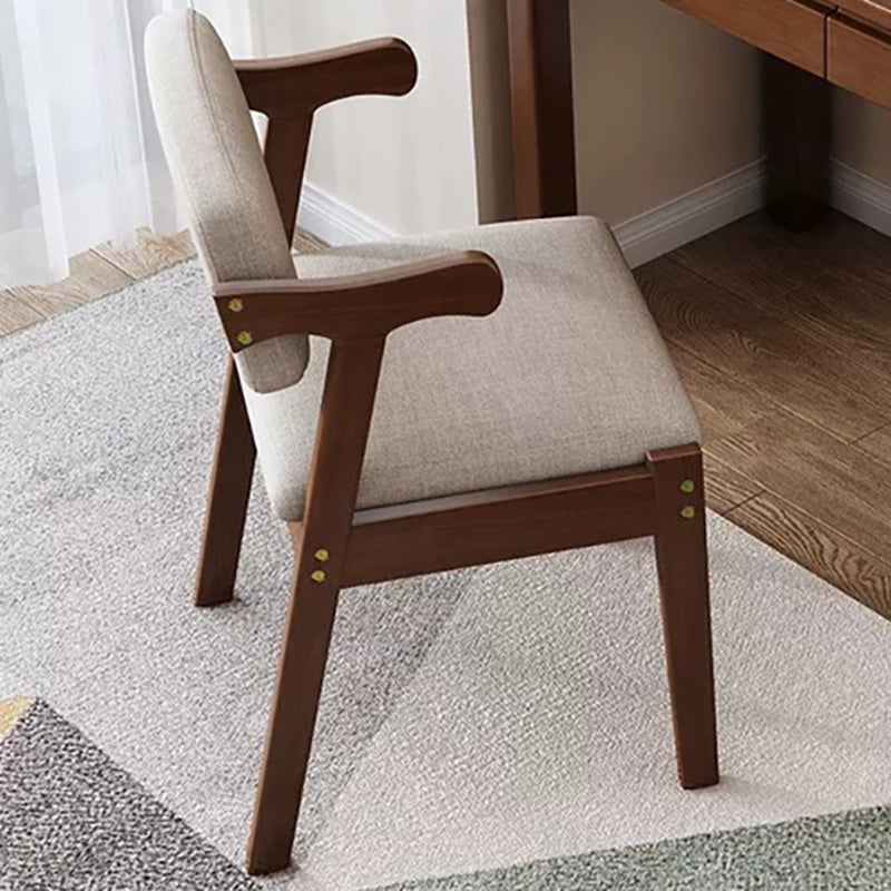 Contemporary Arm Chair Open Back Wood Dining Room Chair for Dining Room Clearhalo 'Dining Chairs' 'Dining Tables & Seating' 'dining_chair' 'furn' 'furn_dining_chair' 'Furniture' 'Kitchen & Dining Furniture' 6295070