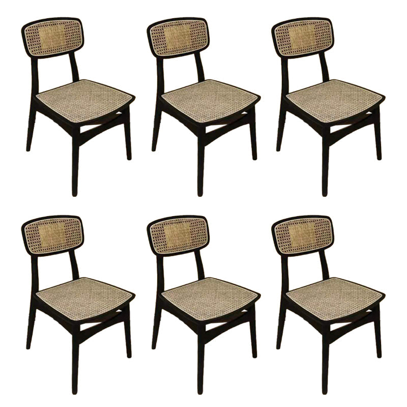 Sedia laterale industriale aperta sedia da pranzo in legno per sala da pranzo