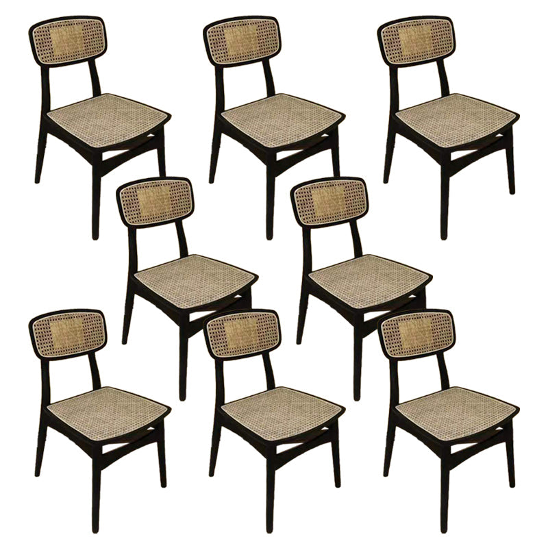 Sedia laterale industriale aperta sedia da pranzo in legno per sala da pranzo