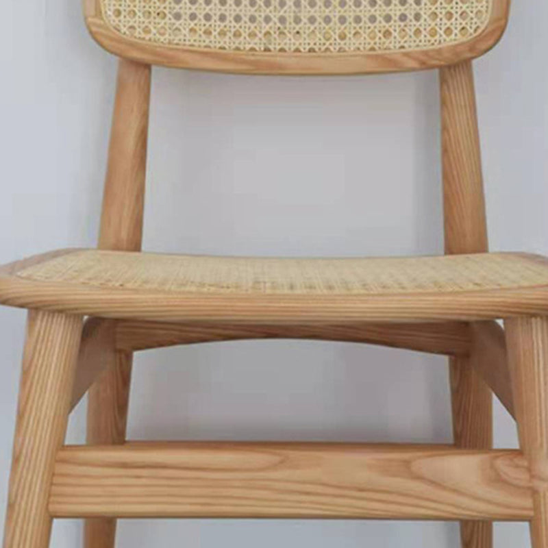 Sedia laterale industriale aperta sedia da pranzo in legno per sala da pranzo