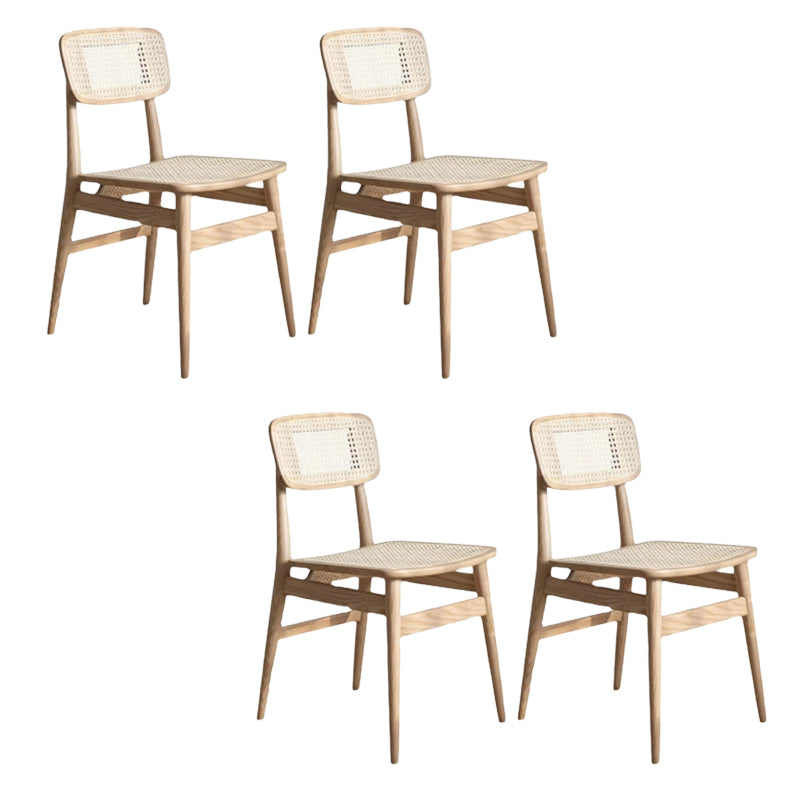 Sedia laterale industriale aperta sedia da pranzo in legno per sala da pranzo