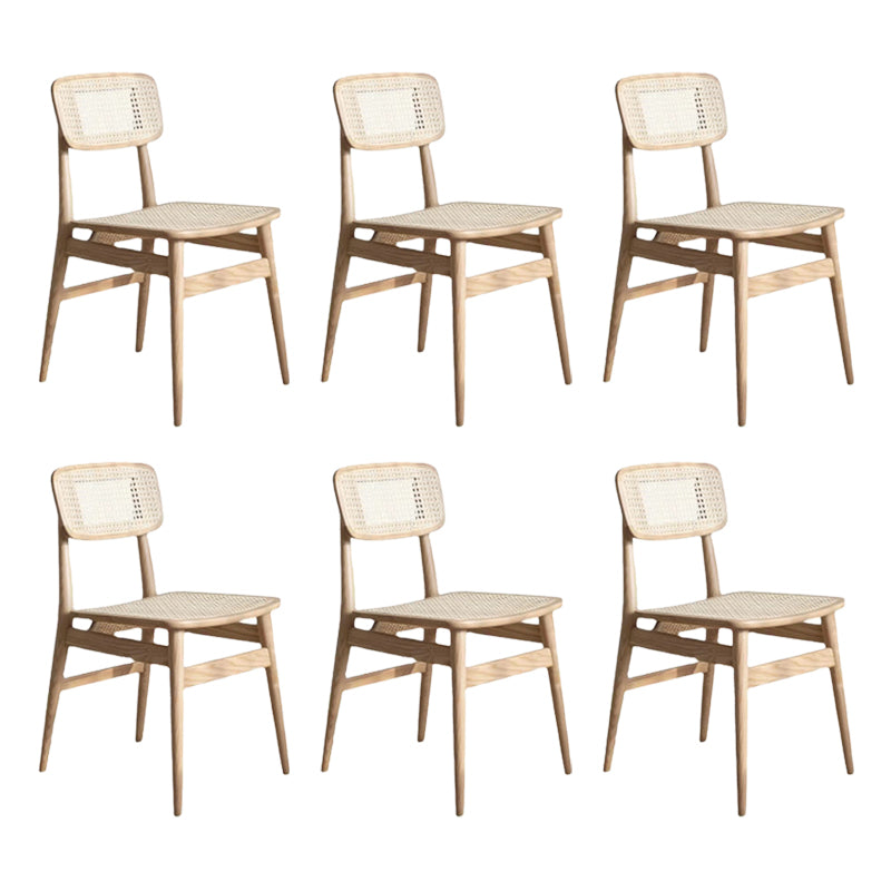 Sedia laterale industriale aperta sedia da pranzo in legno per sala da pranzo