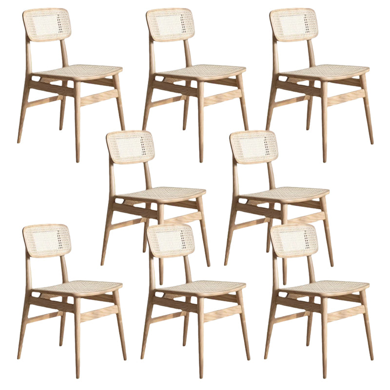 Sedia laterale industriale aperta sedia da pranzo in legno per sala da pranzo