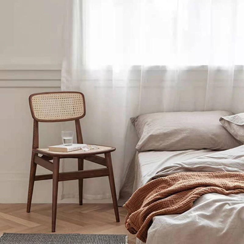 Sedia laterale industriale aperta sedia da pranzo in legno per sala da pranzo