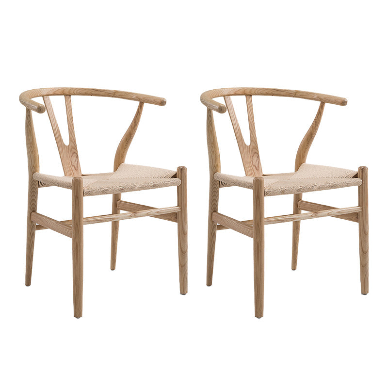 Traditionele stijl zijstoel houten eetkamerstoel voor keuken