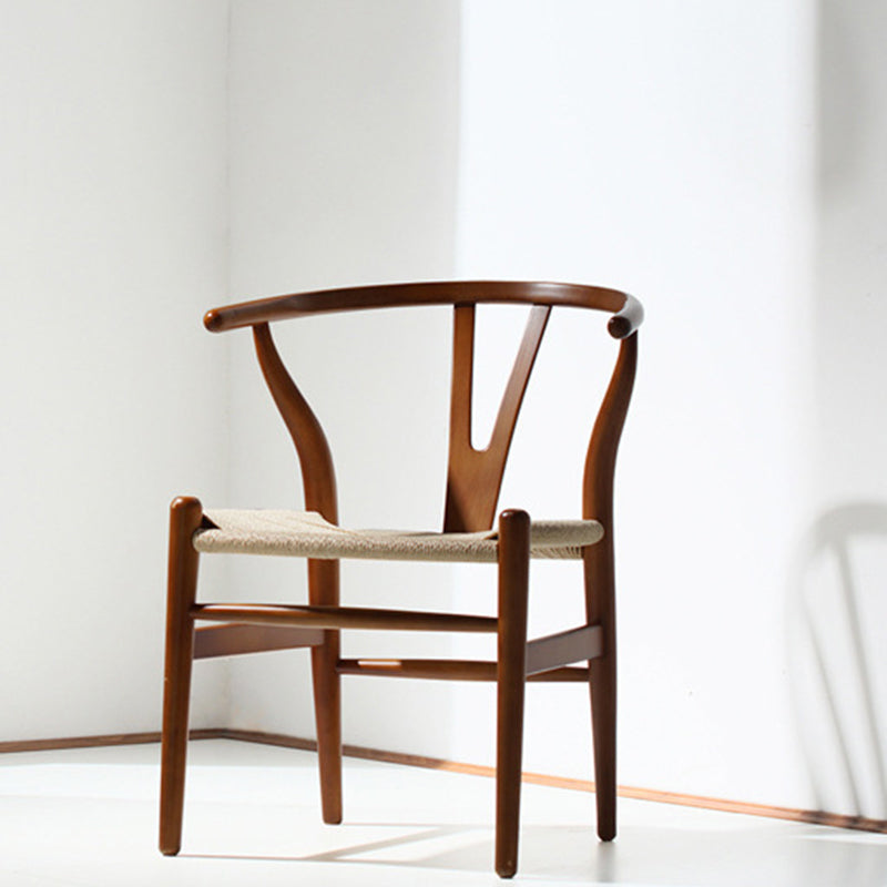 Traditionele stijl zijstoel houten eetkamerstoel voor keuken