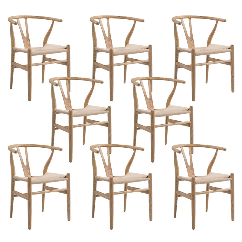 Traditionele stijl zijstoel houten eetkamerstoel voor keuken