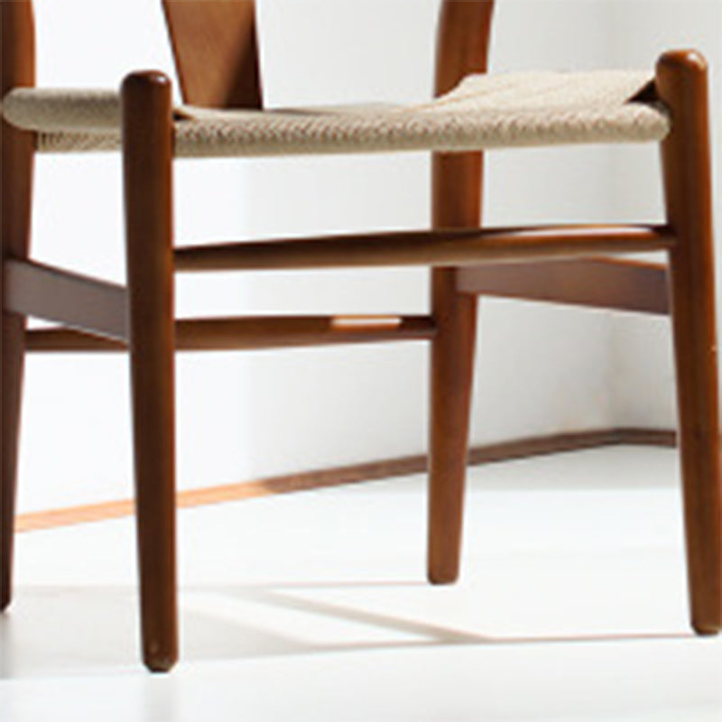 Traditionele stijl zijstoel houten eetkamerstoel voor keuken