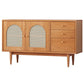 Sideboard moderno a buffet pino in legno solido 3 cassetti e 2 mobili porte a buffet sideboard