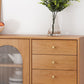 Sideboard moderno a buffet pino in legno solido 3 cassetti e 2 mobili porte a buffet sideboard