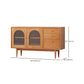 Sideboard moderno a buffet pino in legno solido 3 cassetti e 2 mobili porte a buffet sideboard
