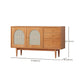 Sideboard moderno a buffet pino in legno solido 3 cassetti e 2 mobili porte a buffet sideboard