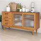 Sideboard in legno a buffet a buffet in stile moderno con armadi e cassetti